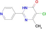 5-Chloro-6-methyl-2-(pyridin-4-yl)pyrimidin-4-ol