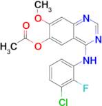 4-((3-Chloro-2-fluorophenyl)amino)-7-methoxyquinazolin-6-yl acetate