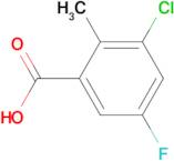 3-Chloro-5-fluoro-2-methylbenzoic acid