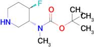 tert-butyl N-[(3R,4R)-4-fluoropiperidin-3-yl]-N-methylcarbamate