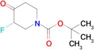 tert-butyl (3S)-3-fluoro-4-oxopiperidine-1-carboxylate