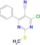 4-Chloro-2-(methylsulfanyl)-6-phenyl-5-pyrimidinecarbonitrile