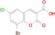 8-bromo-6-chloro-2-oxo-2H-chromene-3-carboxylic acid