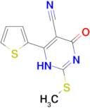 4-hydroxy-2-(methylthio)-6-thien-2-ylpyrimidine-5-carbonitrile