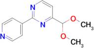 4-(dimethoxymethyl)-2-pyridin-4-ylpyrimidine