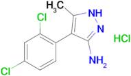 4-(2,4-dichlorophenyl)-3-methyl-1H-pyrazol-5-amine hydrochloride