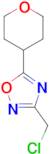 3-(chloromethyl)-5-(oxan-4-yl)-1,2,4-oxadiazole