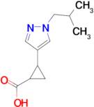 2-[1-(2-methylpropyl)-1H-pyrazol-4-yl]cyclopropane-1-carboxylic acid