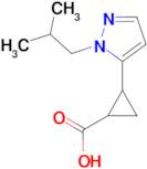 2-[1-(2-methylpropyl)-1H-pyrazol-5-yl]cyclopropane-1-carboxylic acid