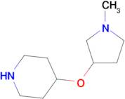 4-[(1-methylpyrrolidin-3-yl)oxy]piperidine