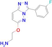 (2-{[3-(3-fluorophenyl)[1,2,4]triazolo[4,3-b]pyridazin-6-yl]oxy}ethyl)amine