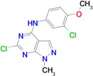 6-Chloro-N-(3-chloro-4-methoxyphenyl)-1-methyl-1H-pyrazolo[3,4-d]pyrimidin-4-amine