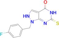 1-(4-fluorobenzyl)-6-mercapto-1,5-dihydro-4H-pyrazolo[3,4-d]pyrimidin-4-one