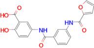 5-[3-(furan-2-amido)benzamido]-2-hydroxybenzoic acid