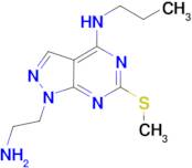 1-(2-aminoethyl)-6-(methylthio)-N-propyl-1H-pyrazolo[3,4-d]pyrimidin-4-amine