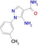 5-amino-1-(3-methylphenyl)-1H-pyrazole-4-carboxamide