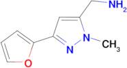 (3-(furan-2-yl)-1-methyl-1H-pyrazol-5-yl)methanamine