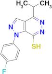 1-(4-fluorophenyl)-4-isopropyl-1H-pyrazolo[3,4-d]pyridazine-7-thiol