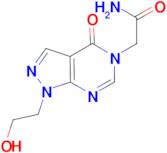 2-[1-(2-hydroxyethyl)-4-oxo-1,4-dihydro-5H-pyrazolo[3,4-d]pyrimidin-5-yl]acetamide