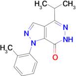 4-isopropyl-1-(2-methylphenyl)-1,6-dihydro-7H-pyrazolo[3,4-d]pyridazin-7-one