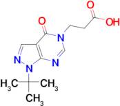 3-(1-tert-butyl-4-oxo-1,4-dihydro-5H-pyrazolo[3,4-d]pyrimidin-5-yl)propanoic acid