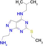 1-(2-aminoethyl)-6-(ethylthio)-N-isobutyl-1H-pyrazolo[3,4-d]pyrimidin-4-amine