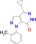 4-cyclopropyl-1-(2-methylphenyl)-1,6-dihydro-7H-pyrazolo[3,4-d]pyridazin-7-one