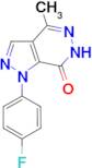 1-(4-fluorophenyl)-4-methyl-1,6-dihydro-7H-pyrazolo[3,4-d]pyridazin-7-one