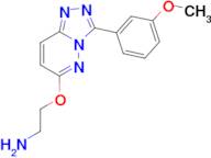 (2-{[3-(3-methoxyphenyl)[1,2,4]triazolo[4,3-b]pyridazin-6-yl]oxy}ethyl)amine