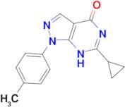 6-cyclopropyl-1-(4-methylphenyl)-1,5-dihydro-4H-pyrazolo[3,4-d]pyrimidin-4-one