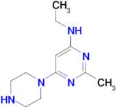 N-ethyl-2-methyl-6-(piperazin-1-yl)pyrimidin-4-amine