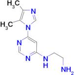 N1-(6-(4,5-dimethyl-1H-imidazol-1-yl)pyrimidin-4-yl)ethane-1,2-diamine