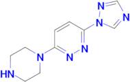 3-(piperazin-1-yl)-6-(1H-1,2,4-triazol-1-yl)pyridazine