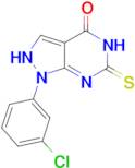 1-(3-chlorophenyl)-6-mercapto-1,5-dihydro-4H-pyrazolo[3,4-d]pyrimidin-4-one