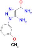 5-Amino-1-(3-methoxyphenyl)-1H-1,2,3-triazole-4-carboxamide