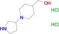 (1-(pyrrolidin-3-yl)piperidin-4-yl)methanol dihydrochloride