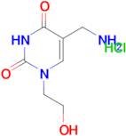 5-(aminomethyl)-1-(2-hydroxyethyl)pyrimidine-2,4(1H,3H)-dione hydrochloride