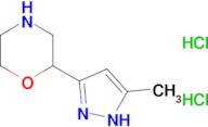 2-(5-methyl-1H-pyrazol-3-yl)morpholine dihydrochloride