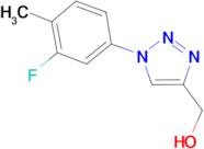 [1-(3-fluoro-4-methylphenyl)-1H-1,2,3-triazol-4-yl]methanol