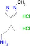 [2-(1-methyl-1H-pyrazol-4-yl)cyclopropyl]methanamine dihydrochloride