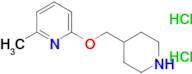 2-methyl-6-[(piperidin-4-yl)methoxy]pyridine dihydrochloride