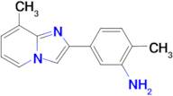 2-methyl-5-{8-methylimidazo[1,2-a]pyridin-2-yl}aniline