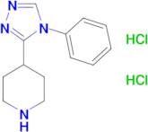 4-(4-phenyl-4H-1,2,4-triazol-3-yl)piperidine dihydrochloride