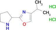 4-(propan-2-yl)-2-(pyrrolidin-2-yl)-1,3-oxazole dihydrochloride