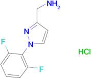 1-[1-(2,6-difluorophenyl)-1H-pyrazol-3-yl]methanamine hydrochloride