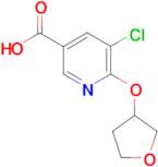 5-chloro-6-(oxolan-3-yloxy)pyridine-3-carboxylic acid