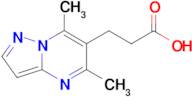 3-{5,7-dimethylpyrazolo[1,5-a]pyrimidin-6-yl}propanoic acid