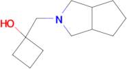 1-({octahydrocyclopenta[c]pyrrol-2-yl}methyl)cyclobutan-1-ol