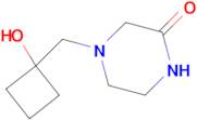 4-[(1-hydroxycyclobutyl)methyl]piperazin-2-one