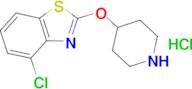 4-chloro-2-(piperidin-4-yloxy)-1,3-benzothiazole hydrochloride